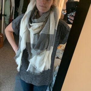 Flowy poncho or could also be worn as chunky scarf!